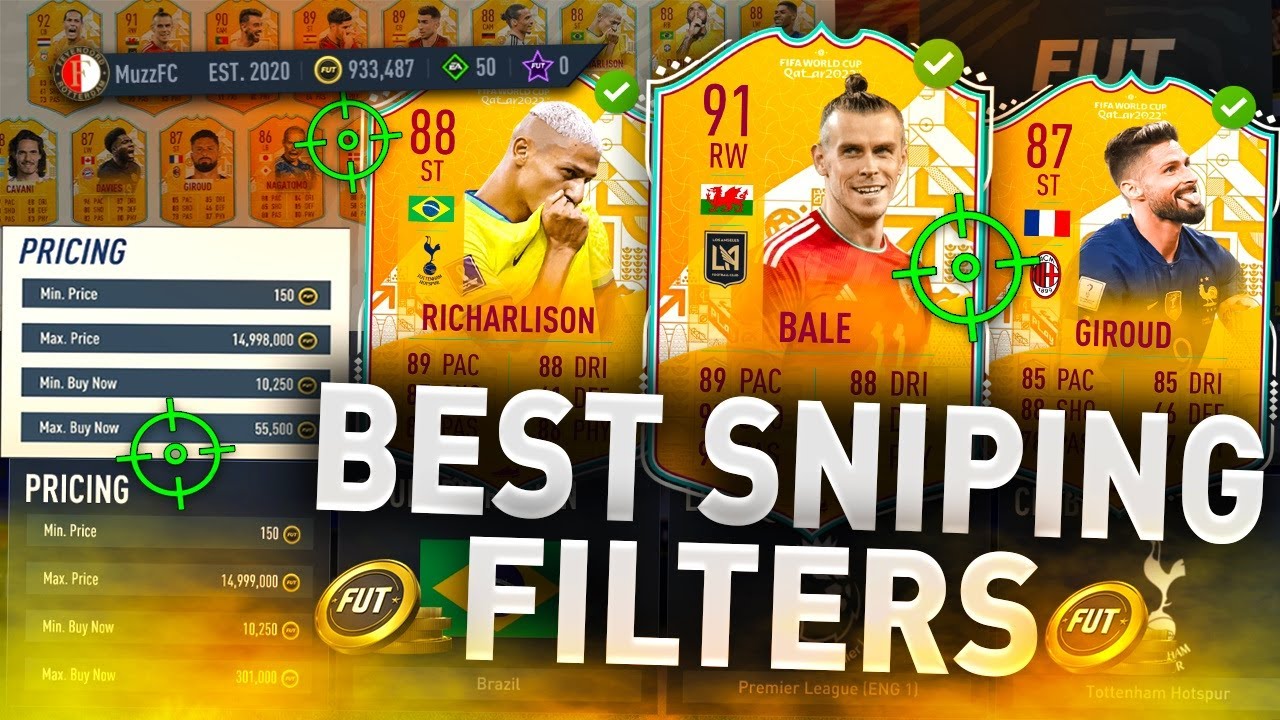 Make 150K QUICKLY with these Sniping Filters! 🤩 (FIFA 23 BEST SNIPING FILTERS TO MAKE COINS)