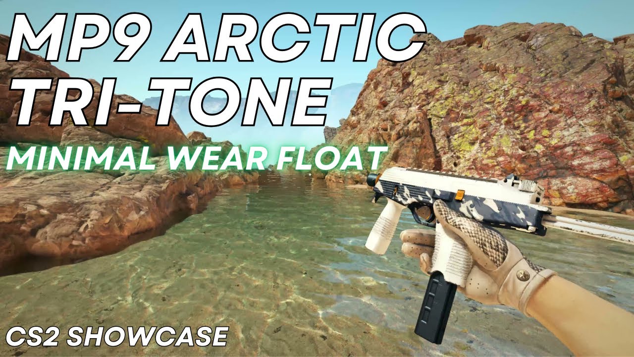 MP9 Arctic Tri-Tone (Minimal Wear) | CS2 Skin Showcase #1119