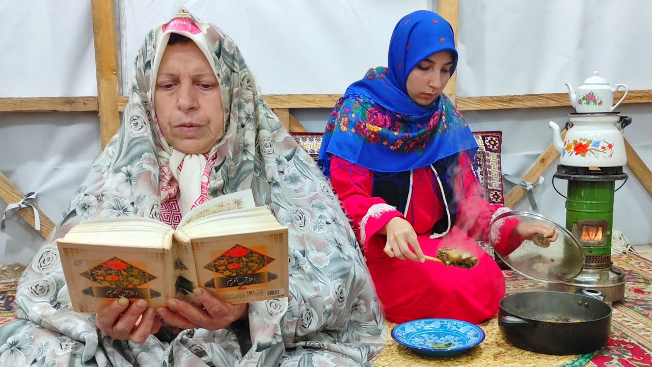 Рамадан Сухур Рутина |  Приготовление традиционного шпинатного рагу и спокойная утренняя молитва