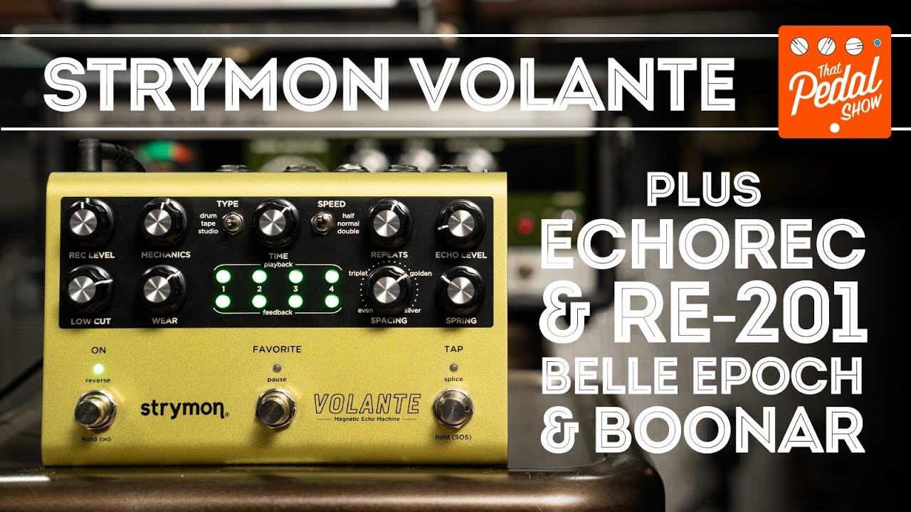Strymon Volante, Vintage Echorec, RE-201 Space Echo, Boonar and Belle Epoch Deluxe: That Pedal Show