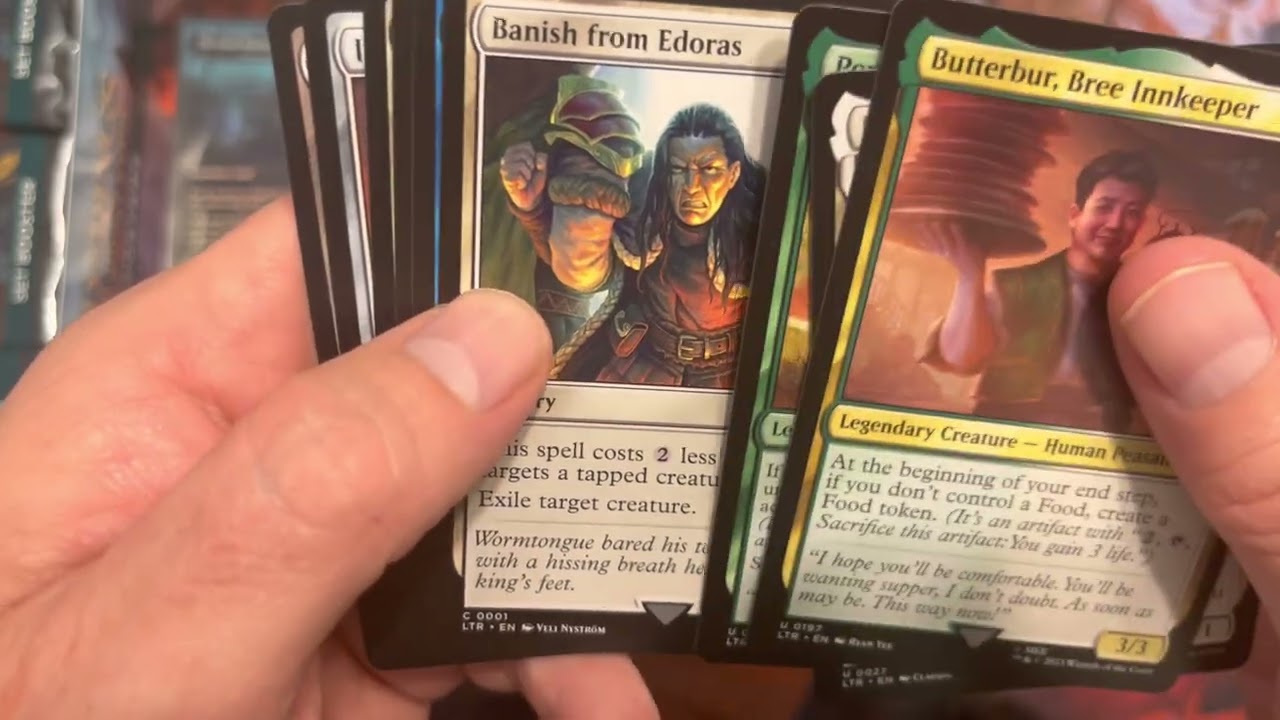 Absolute Legendary LOTR MTG set booster box opening