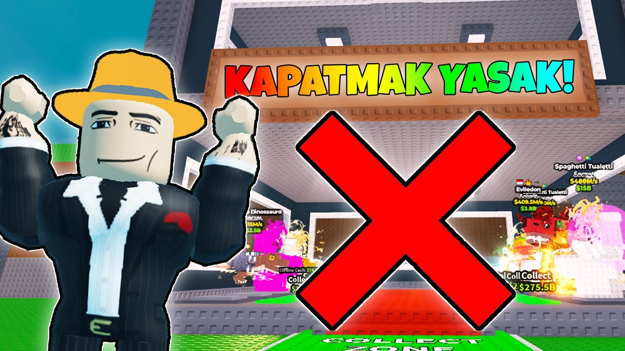 SECRET DOLU BASEYİ KAPI AÇIK SAVUNDUM! 😱 | Steal a Brainrot Türkçe