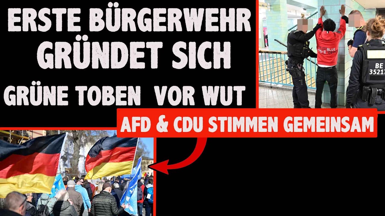 B&uuml;rgerwehr gegen Migranten Kriminalit&auml;t CDU und AFD stimmen gemeinsam