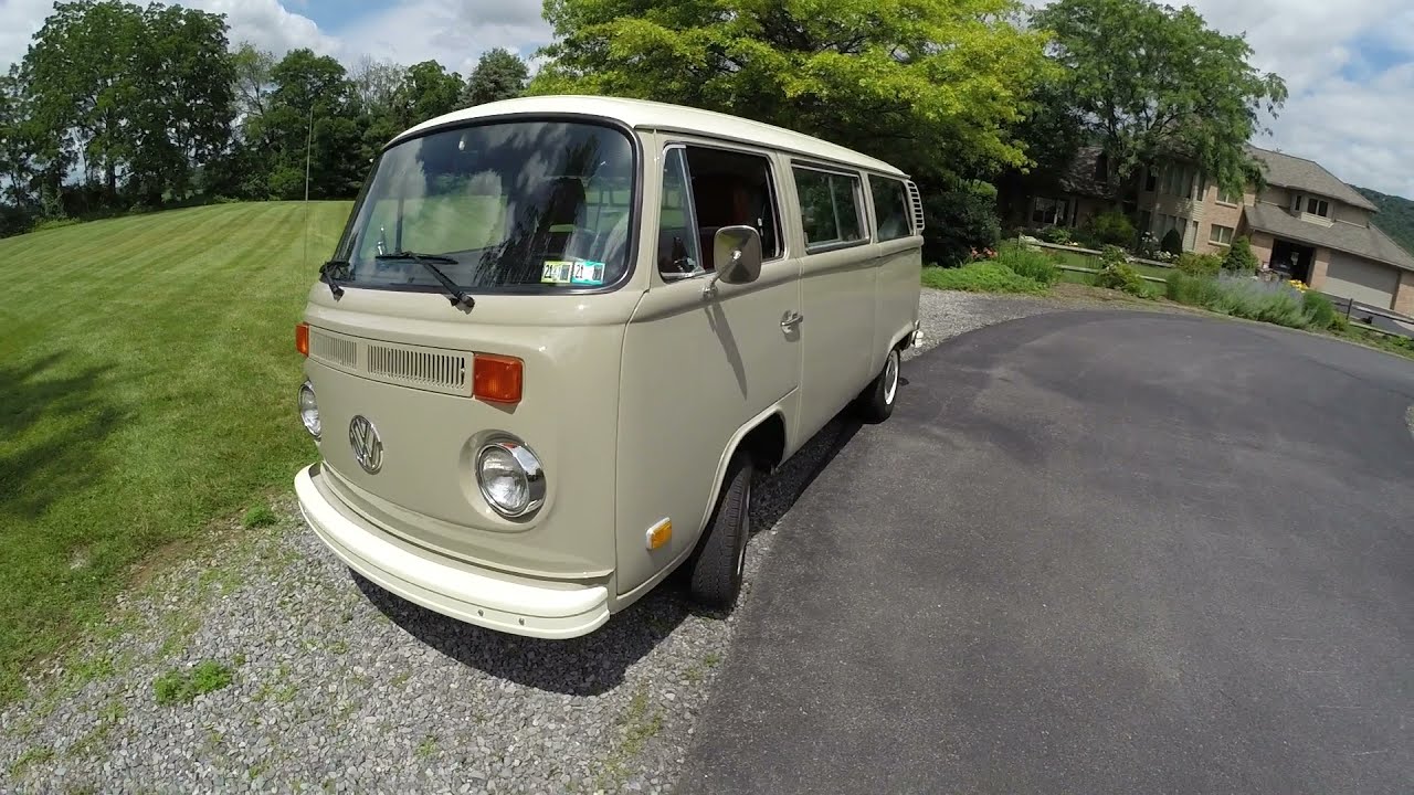 1978 VW Bus Cold Start, Walkaround, & Drive