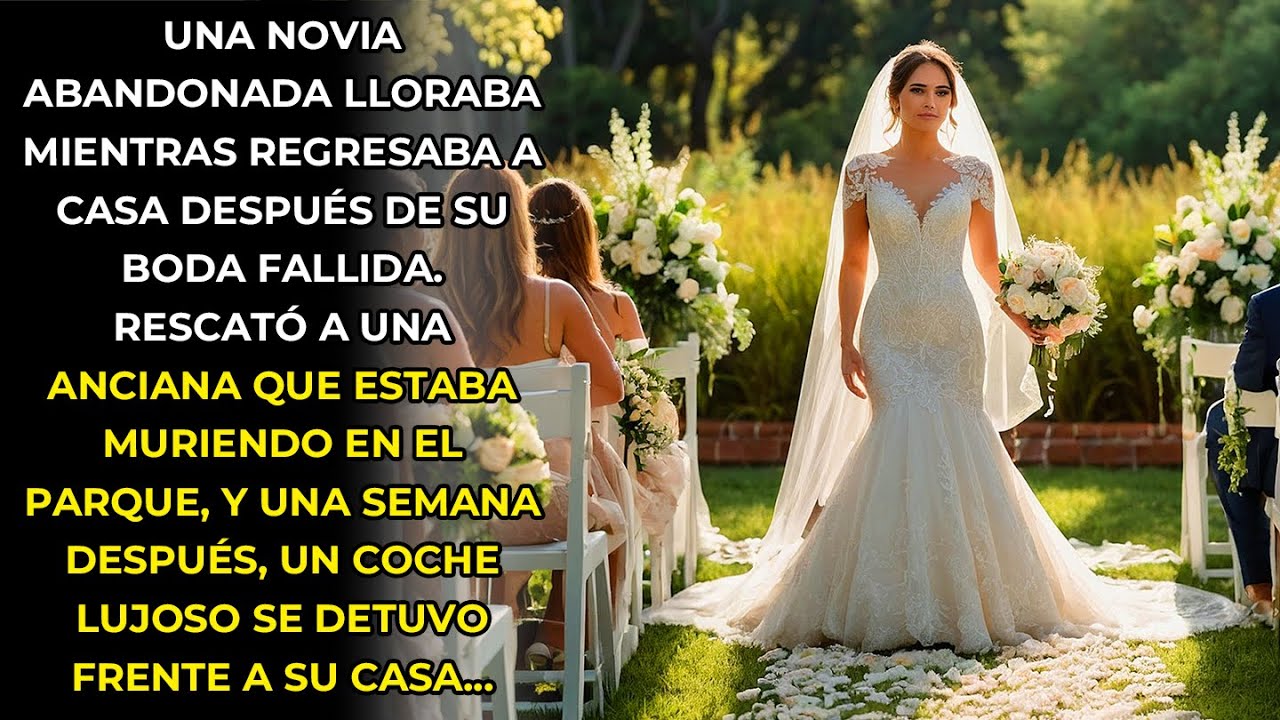LA NOVIA ENGAÑADA RESCATÓ A UNA ANCIANA EN EL PARQUE, Y UN COCHE LUJOSO SE DETUVO FRENTE A SU CASA.