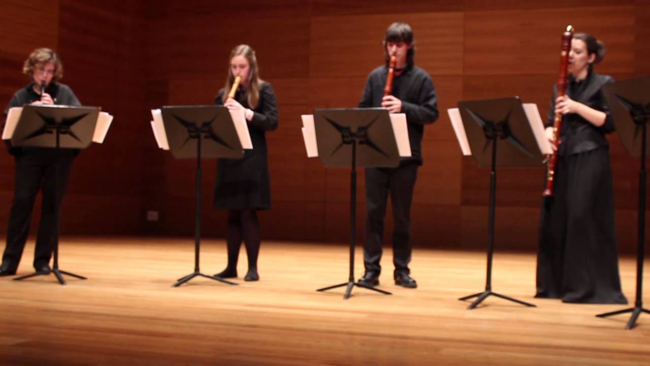 BWV 550 - Cuarteto de flautas de pico 