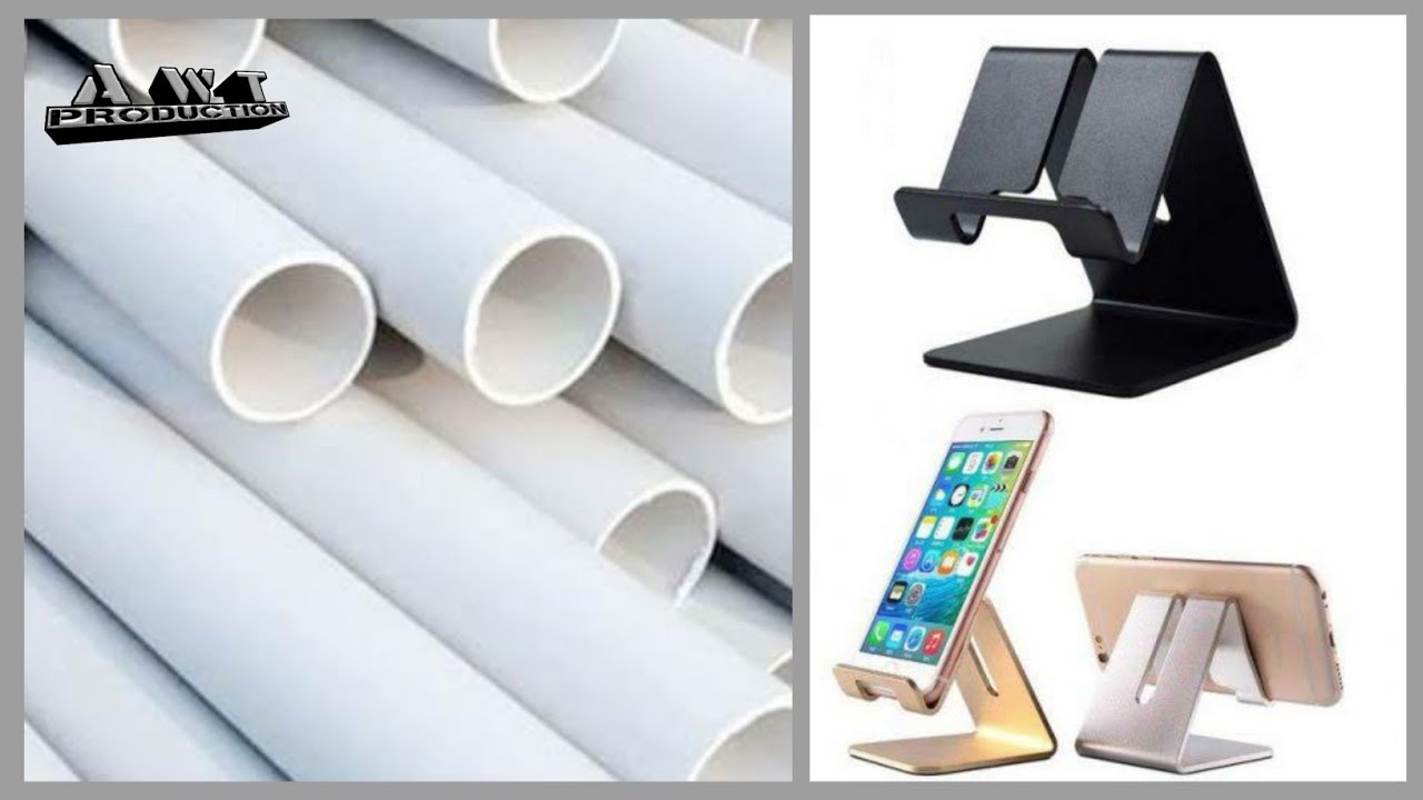 Dudukan Hp / Phone Holder dari Pipa Paralon PVC bekas
