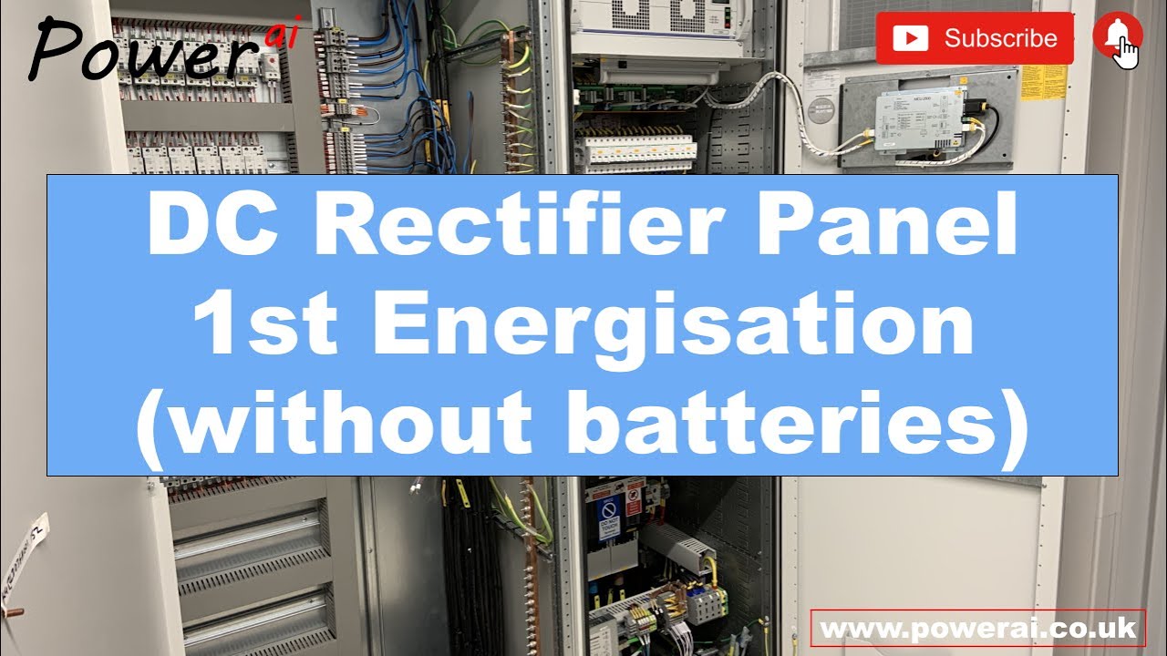 First Energisation of a Benning DC Rectifier Panel (Without Batteries) 415VAC to 110VDC