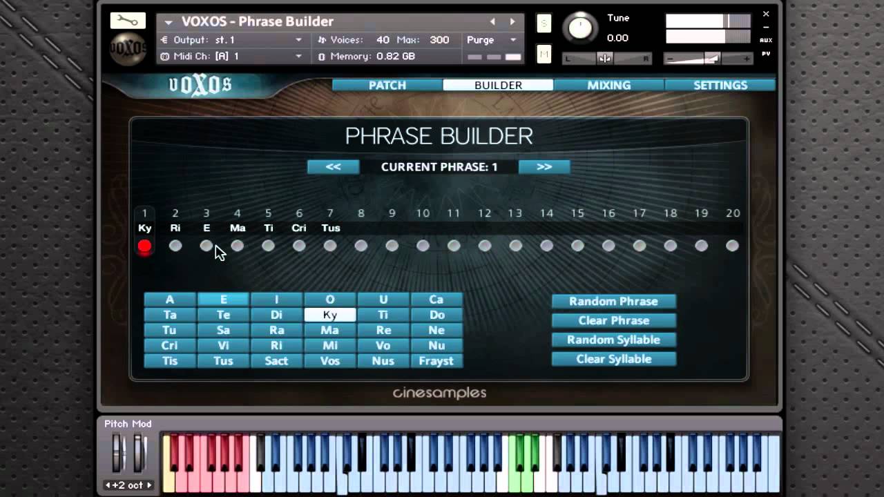 Cinesamples VOXOS | Phrase Builder