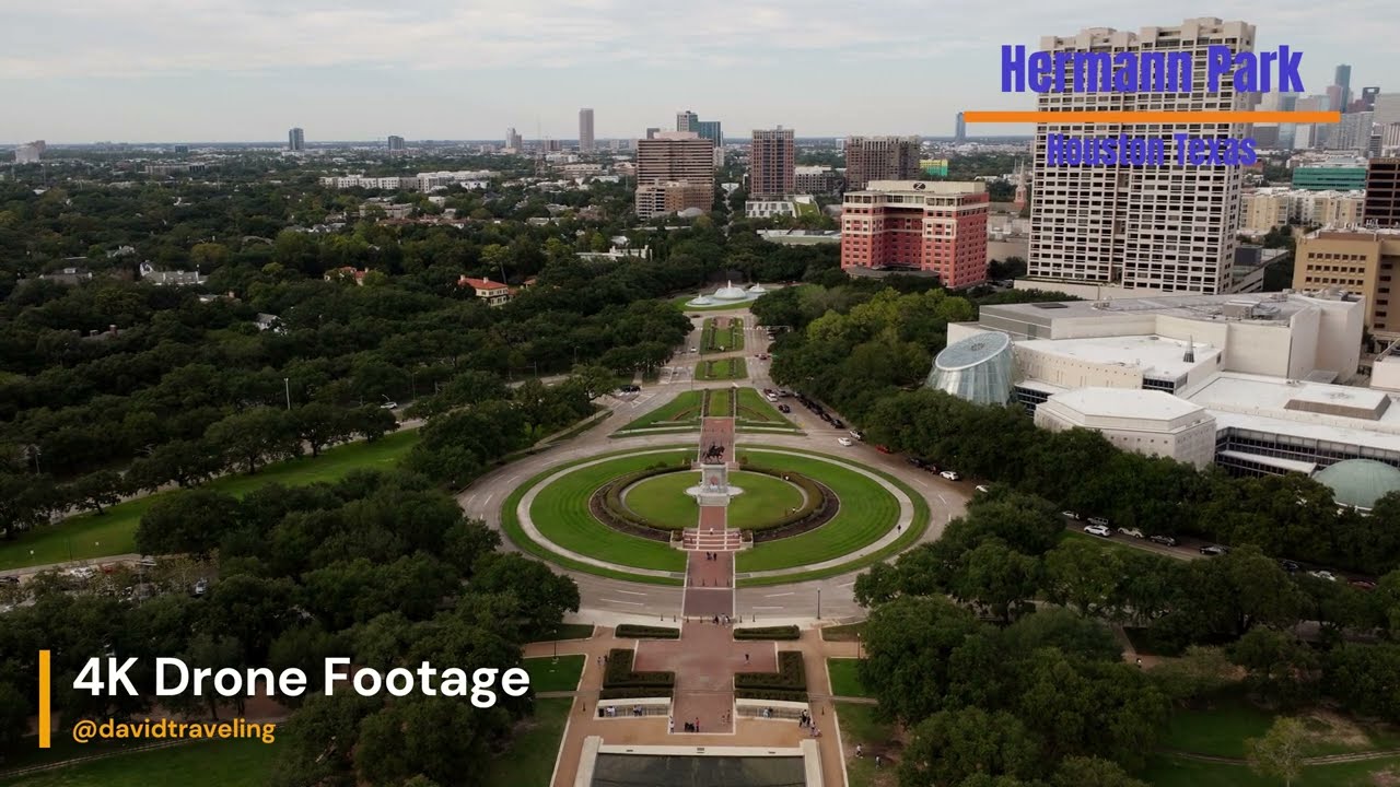 🇺🇸 Houston Hermann Park 4k | 4K Drone Footage
