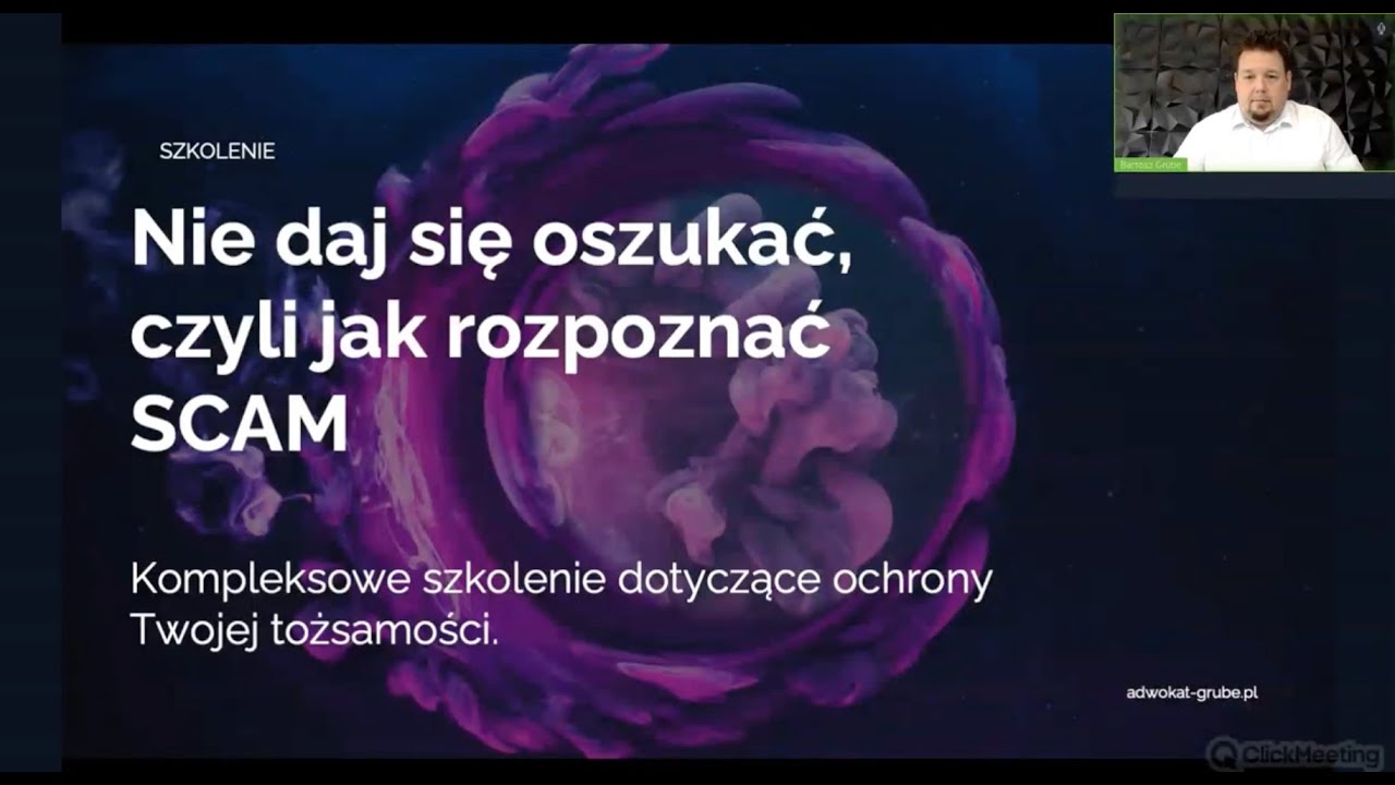 Skradziona Tożsamość - Szkolenie: Nie daj się oszukać, czyli jak rozpoznać SCAM