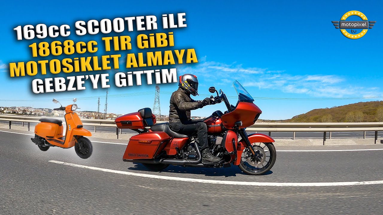 169cc Scooter ile Gebze'ye 1868cc Motosiklet Almaya Gittim!