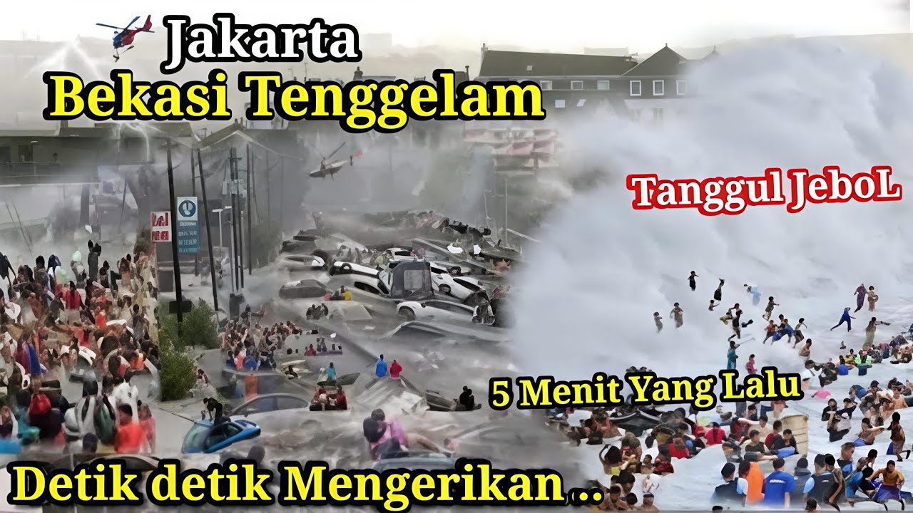 Baru saja tanggul jakarta & bekasi jebol ! banjir besar jakarta dan bekasi hari ini 19-11-2025