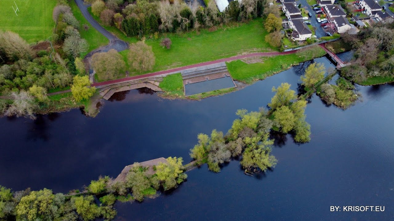 The Old Swimming Pool (Corbally Baths) from drone | Limerick