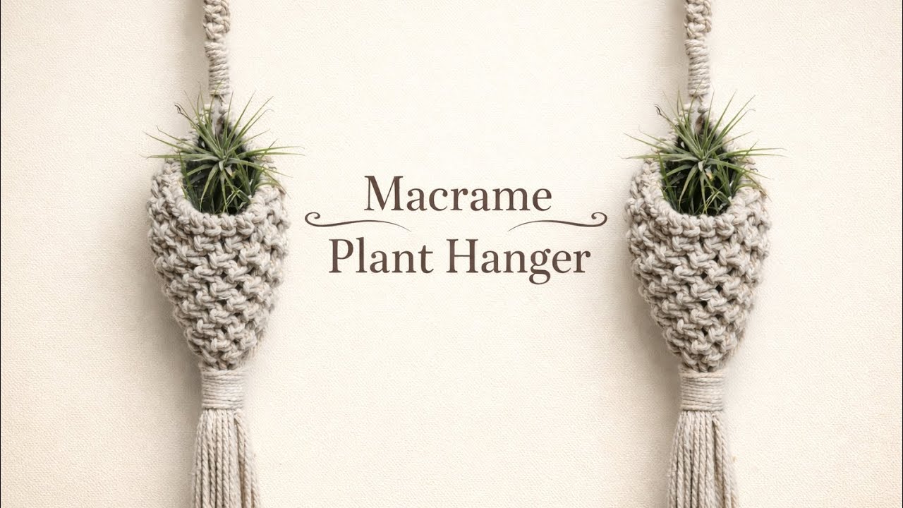 Macrame Pod Hanger Tutorial | Macrame Plant Pod | Macrame Pod Tutorial | How to Make Macrame Pod