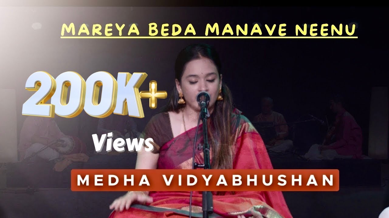 Mareya Beda Manave Neenu | Medha Vidyabhushan | LIVE Concert | #devotional #dasarapadagalu #Srihari