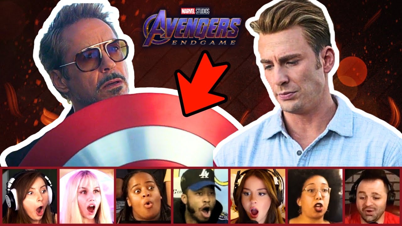 Reactors React to TONY Giving Shield to CAPTAIN AMERICA!