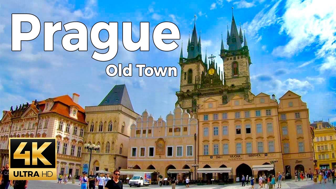 Prague, Czech Republic Walking Tour Part 1 - Old Town (4k Ultra HD 60fps) &ndash; With Captions