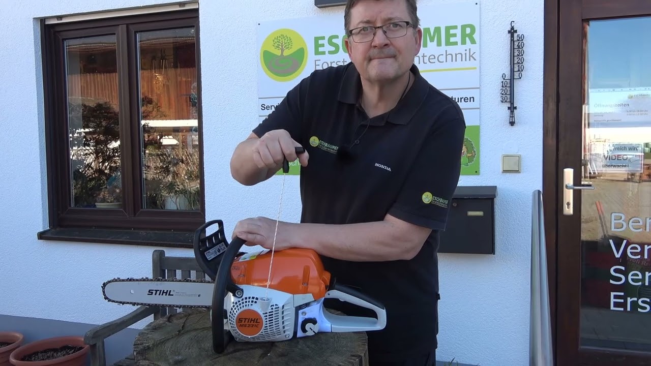 Was ist ein Stihl ErgoStart bei einer Stihl Motorsäge und wie das Leichtstartsystem funktioniert!