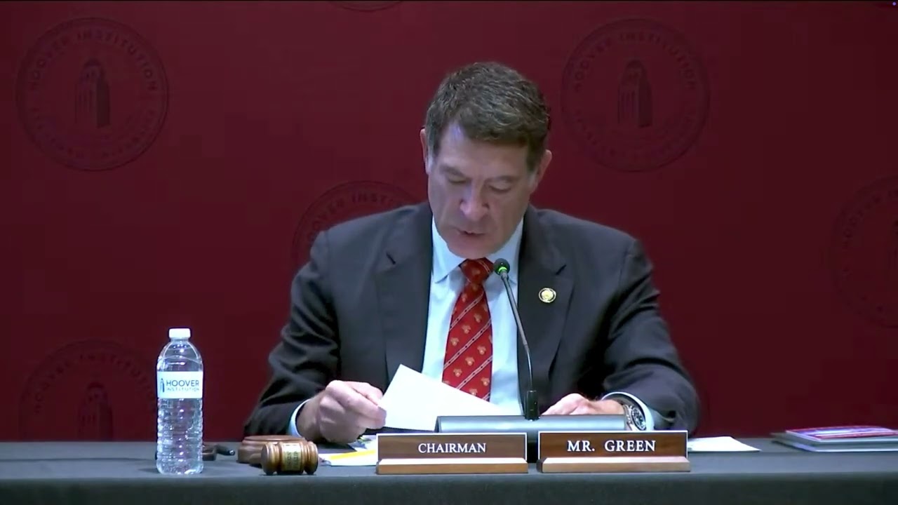 Rep. Green's Opening Statement at the Homeland Security Committee's Hoover Institute Field Hearing