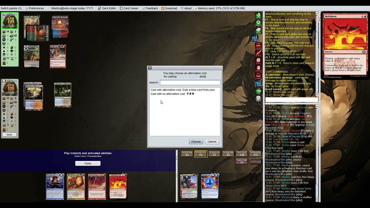 2412   Modern Grixis Delver Frog 004 Seismic Assault