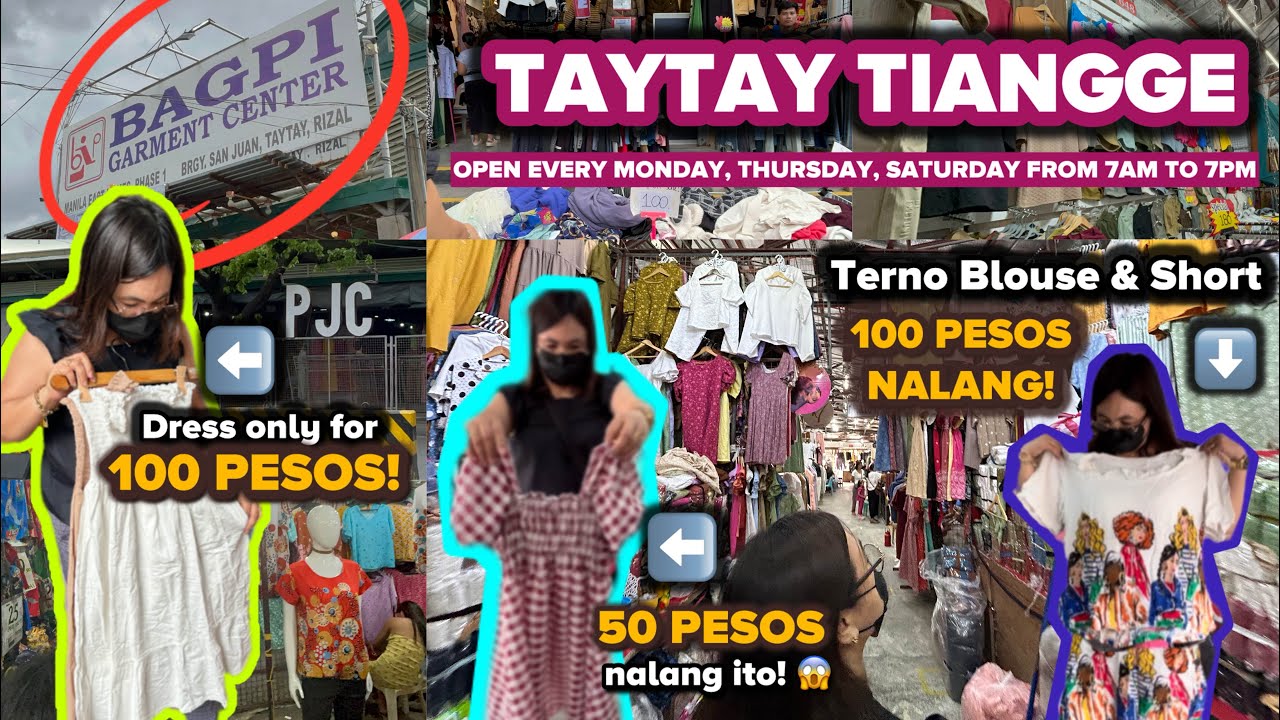 TAYTAY TIANGGE Summer Sale! 👗👚 Murang Terno, Damit, Dresses, & Apparel for as Low as 50-100 Pesos!?