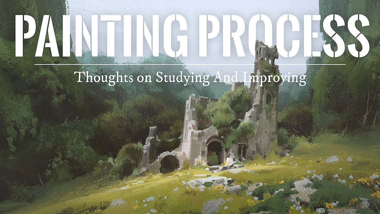 Secret Ruins - Digital Painting Process and Commentary