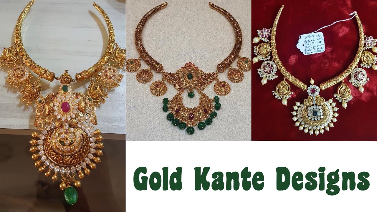 Latest Gold Kante Designs|Kanti Gold Necklace |Designer Kante Necklace|FashionPassion2020 - Vlogs