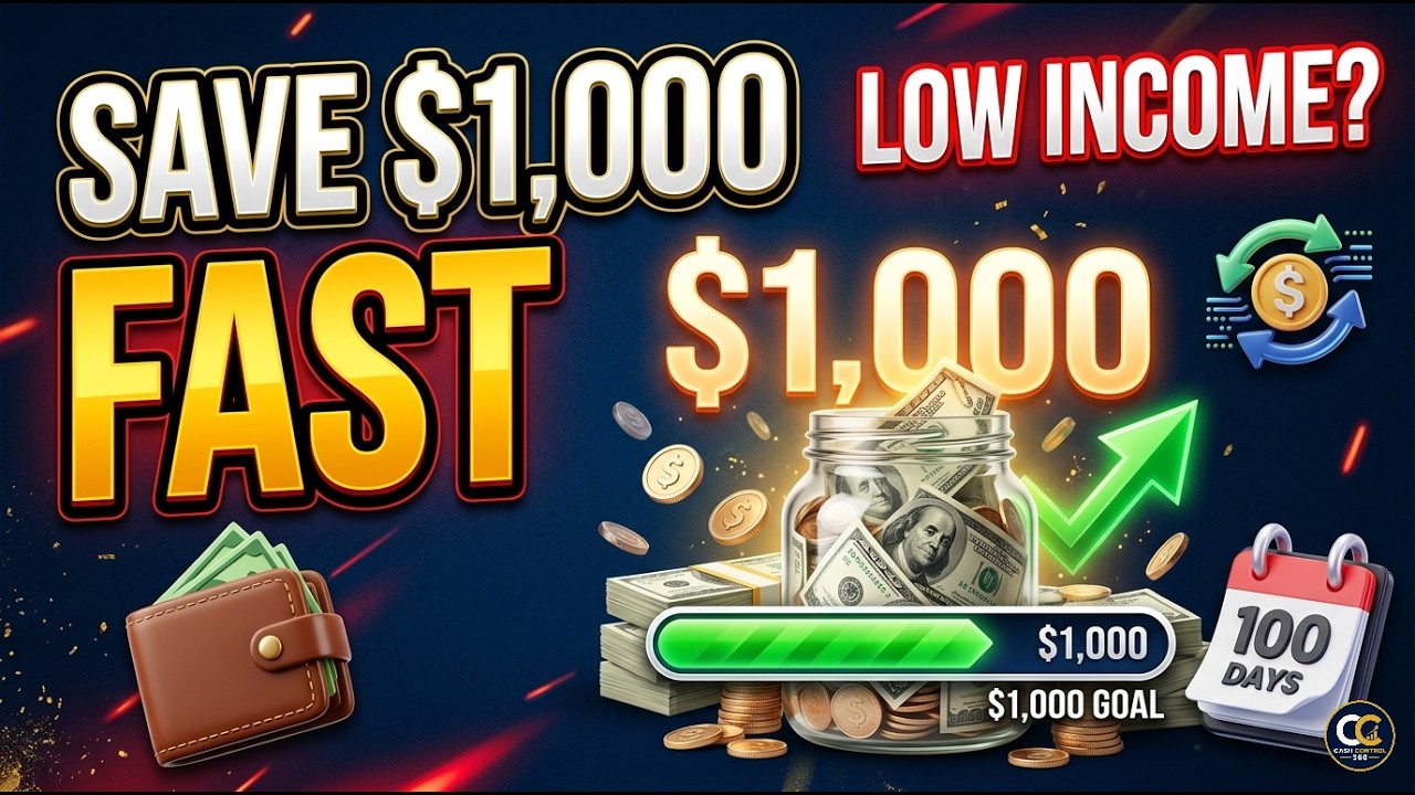 How to Save $1,000 FAST (Even on a Low Income!)