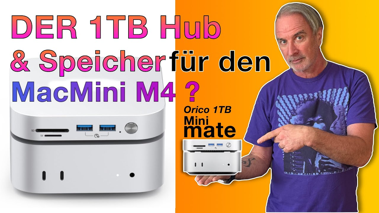 Mac mini M4 Upgrade! ORICO MiniMate M4 Max: SSD + Hub im eleganten Combo-Pack“ 🔥