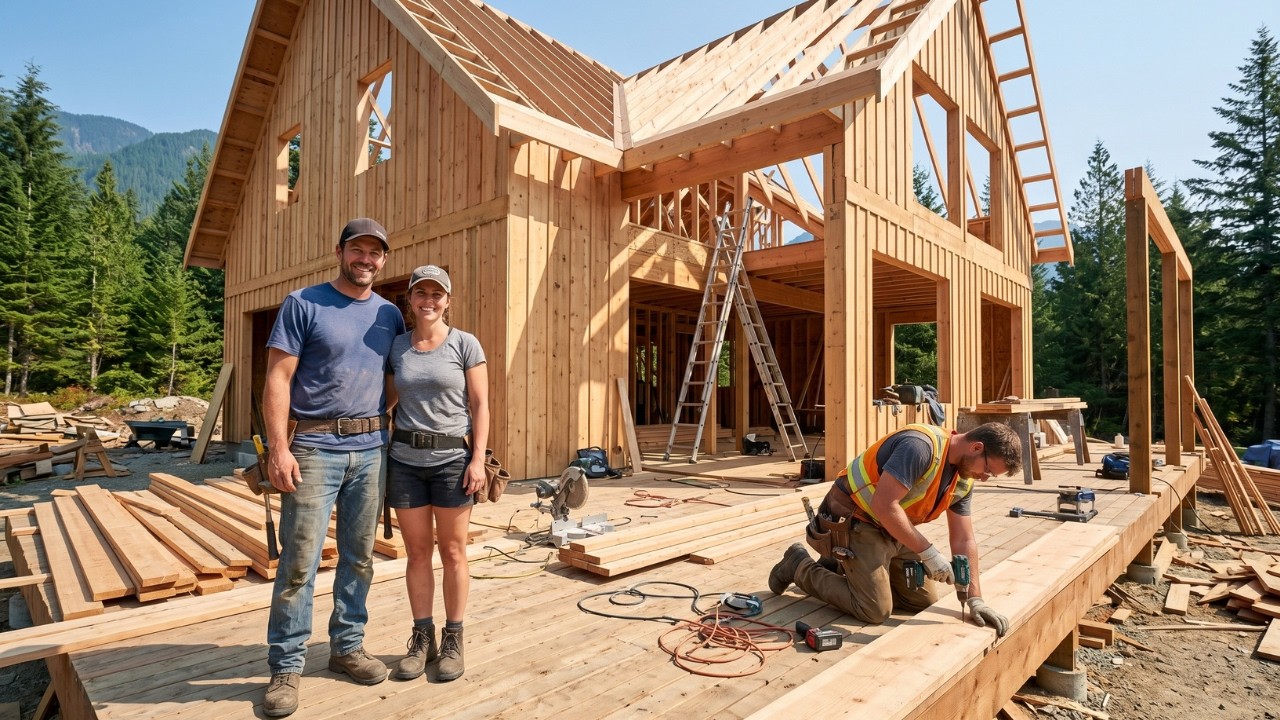 Couple Builds MODERN FARMHOUSE in 2 Years | Start to Finish by @LetsBuildAHouse
