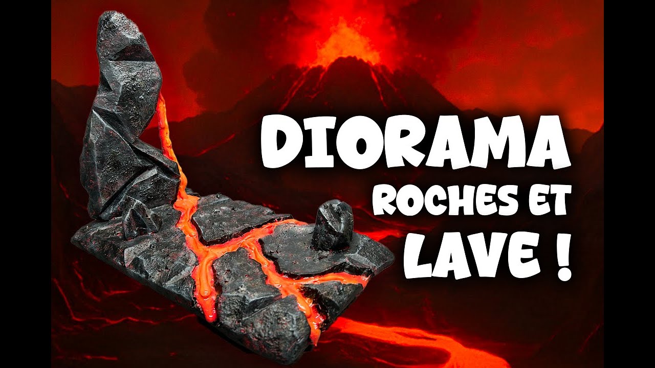 De la roche, de la lave… et un socle qui claque ! (tuto complet) #diorama #faitmain #savoirfaire
