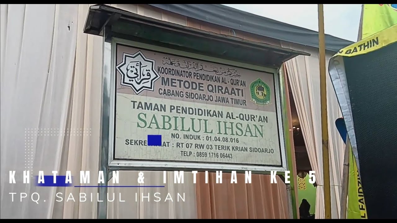 KHATAMAN & IMTIHAN KE-5 TPQ SABILUL IHSAN | METODE QIROATI