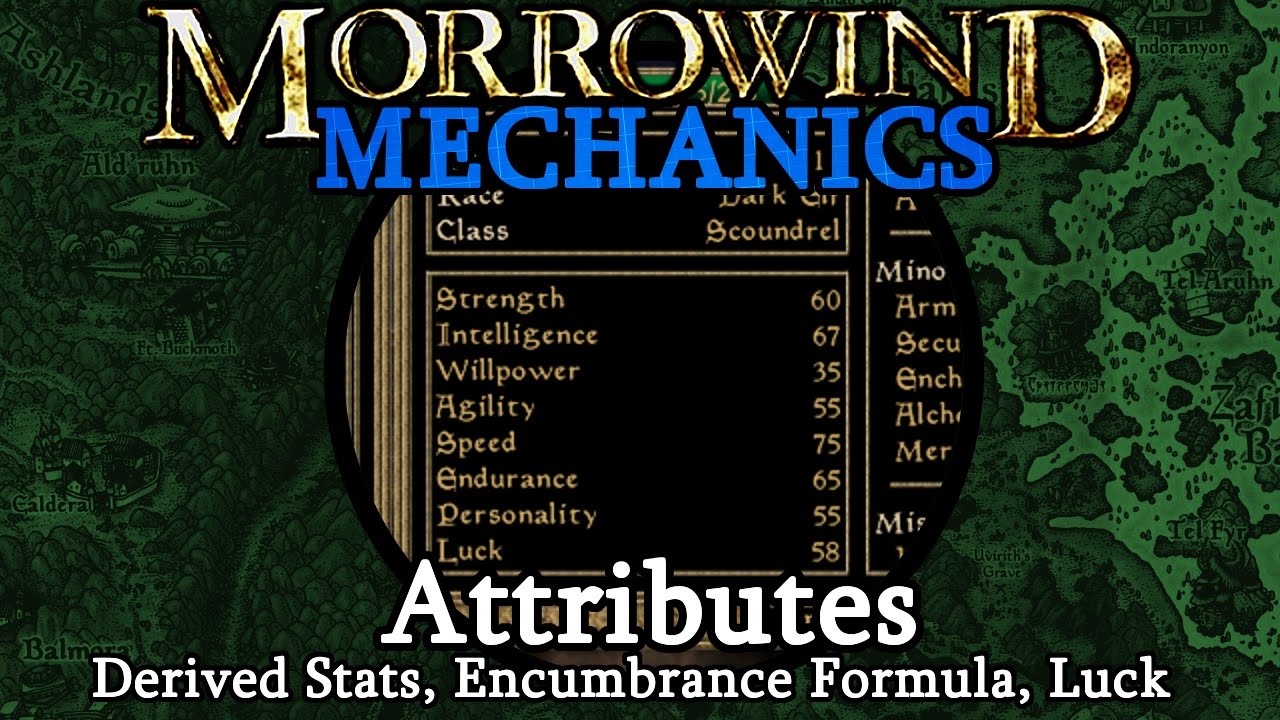 Attributes & Derived Stats - Morrowind Mechanics