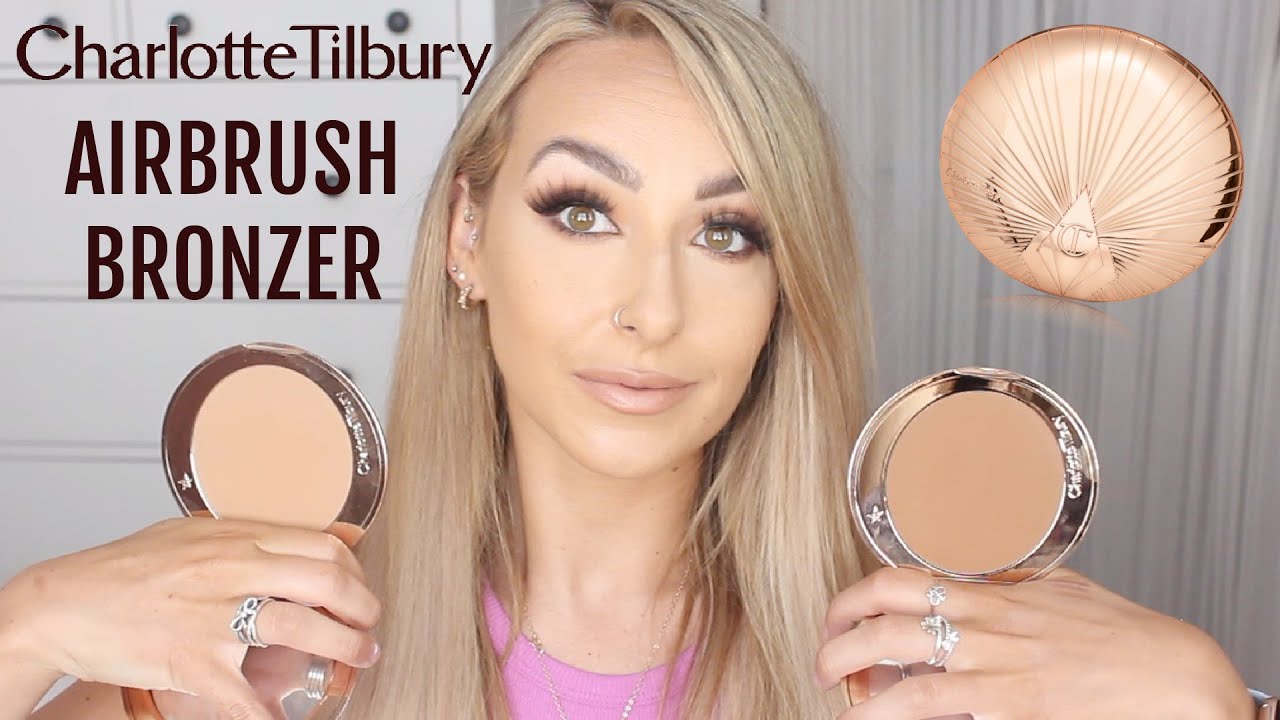 CHARLOTTE TILBURY AIRBRUSH BRONZER REVIEW & COMPARISON ON SKIN