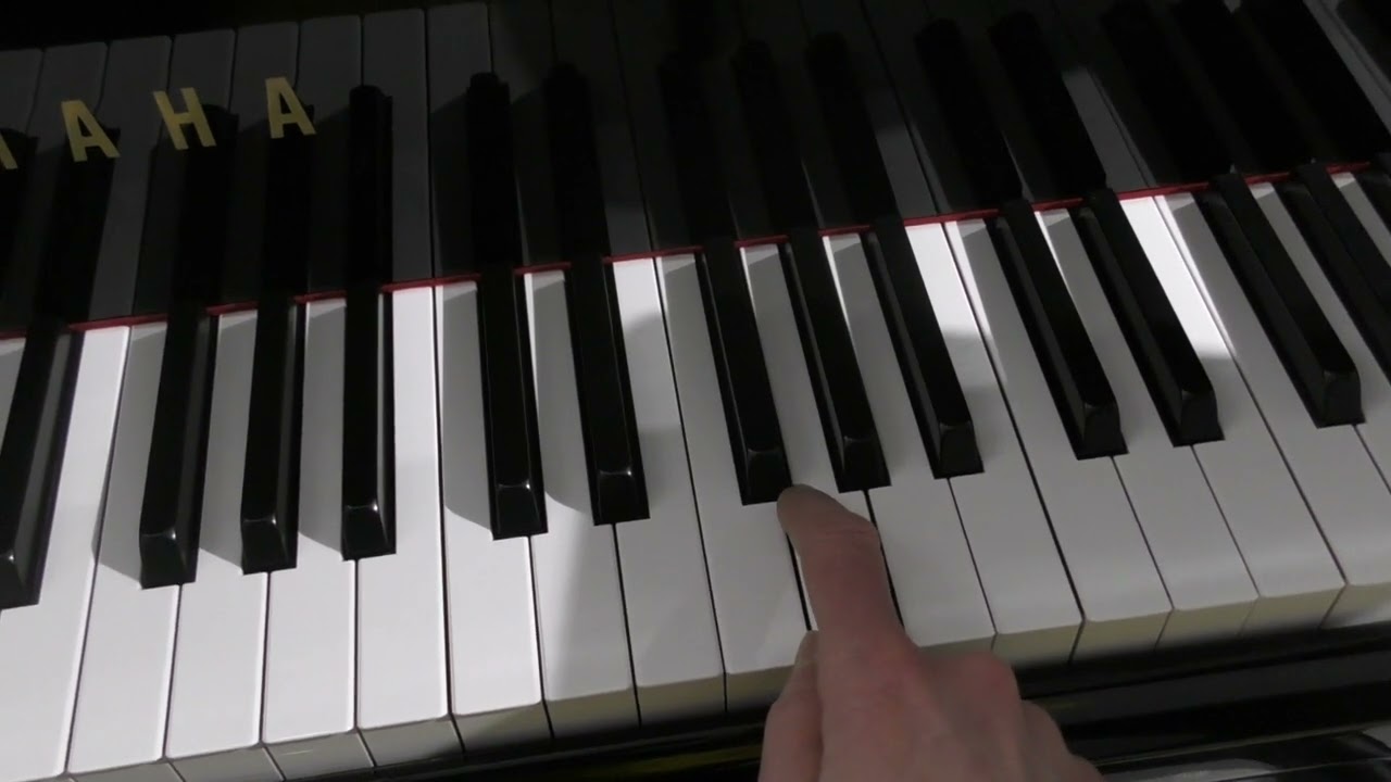First Minor Scales. Introduction on the Piano