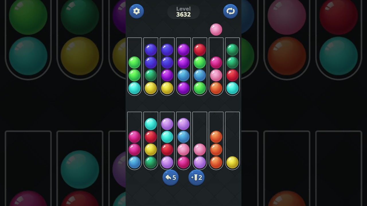 Ball Sort by Infinite Joy: Levels 3631, 3632, 3633