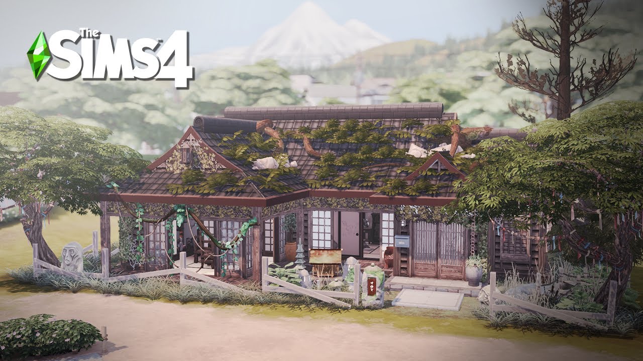 Paranormal Japanese Home | The Sims4 Stop Motion Build | NoCC |【シムズ４建築】
