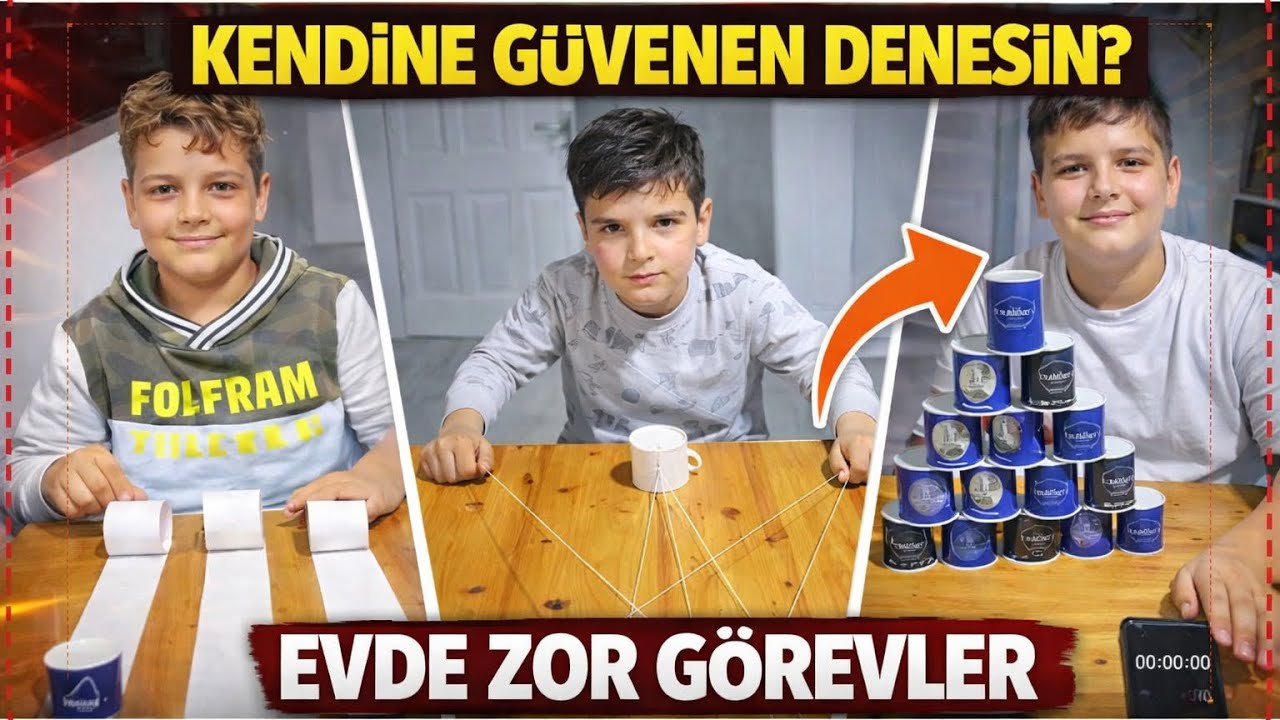 KENDİNE GÜVENİYOR MUSUN? EVDE ZOR GÖREVLER!