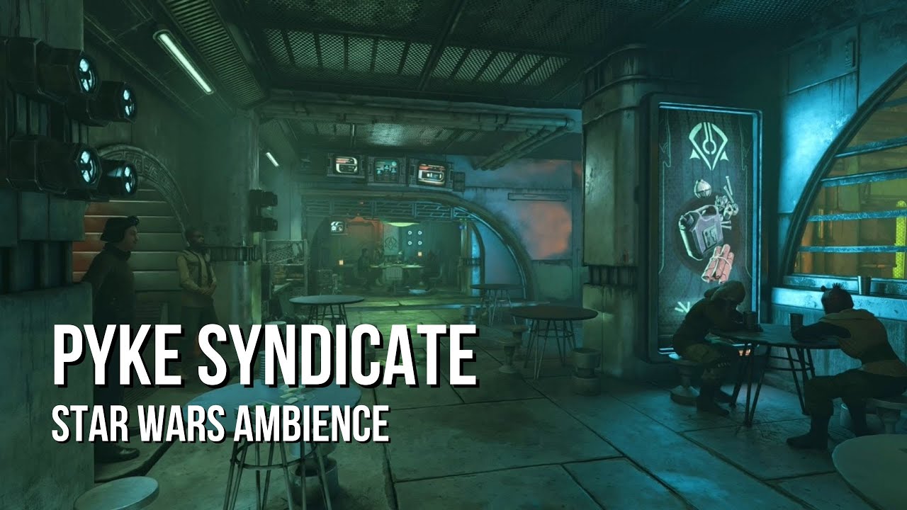 Pyke Syndicate Bar | Star Wars Outlaws Ambience | Chatter, City Sounds