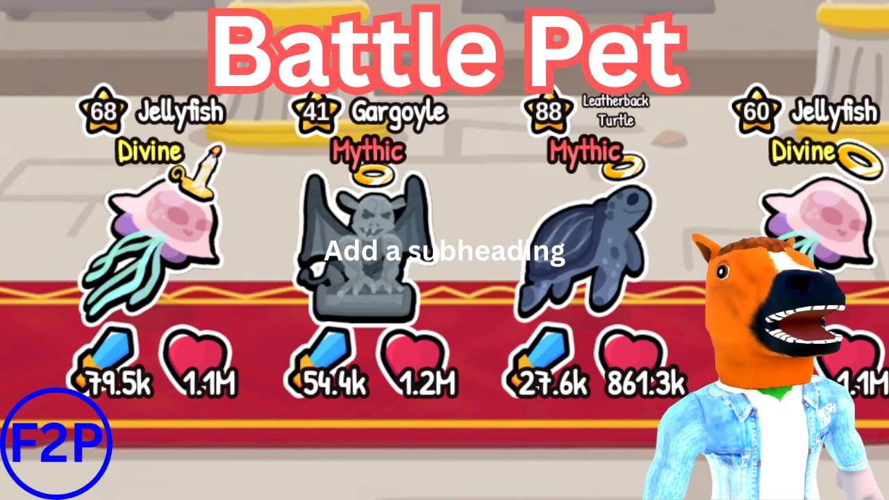 Winning strategy for F2P in Battle Pet #roblox #battlepet