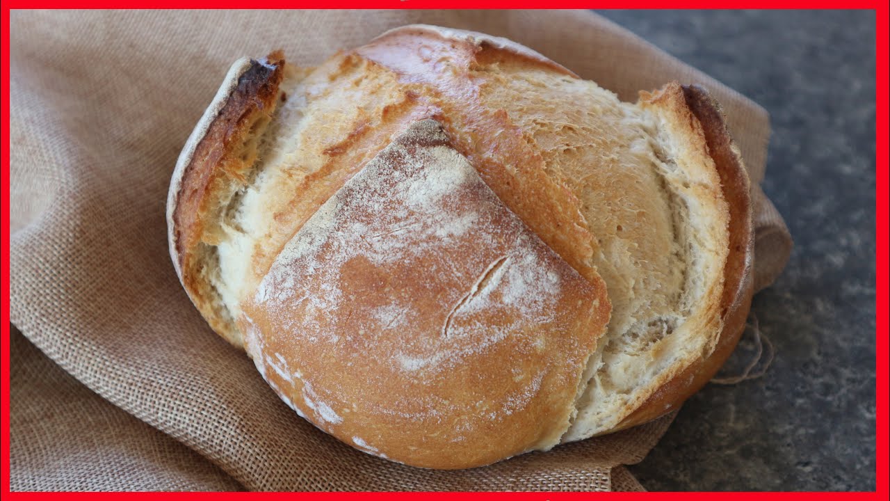 PAN casero 🥖 F&Aacute;CIL y esponjoso 🍞 SOLO 4 INGREDIENTES / Como el de la panader&iacute;a