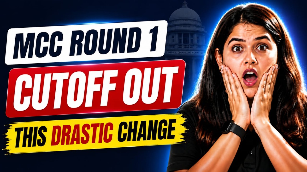 MCC Round 1 Cutoff OUT! 🚨 Drastic Drop in NEET 2026 Cutoffs | Round 2 Strategy