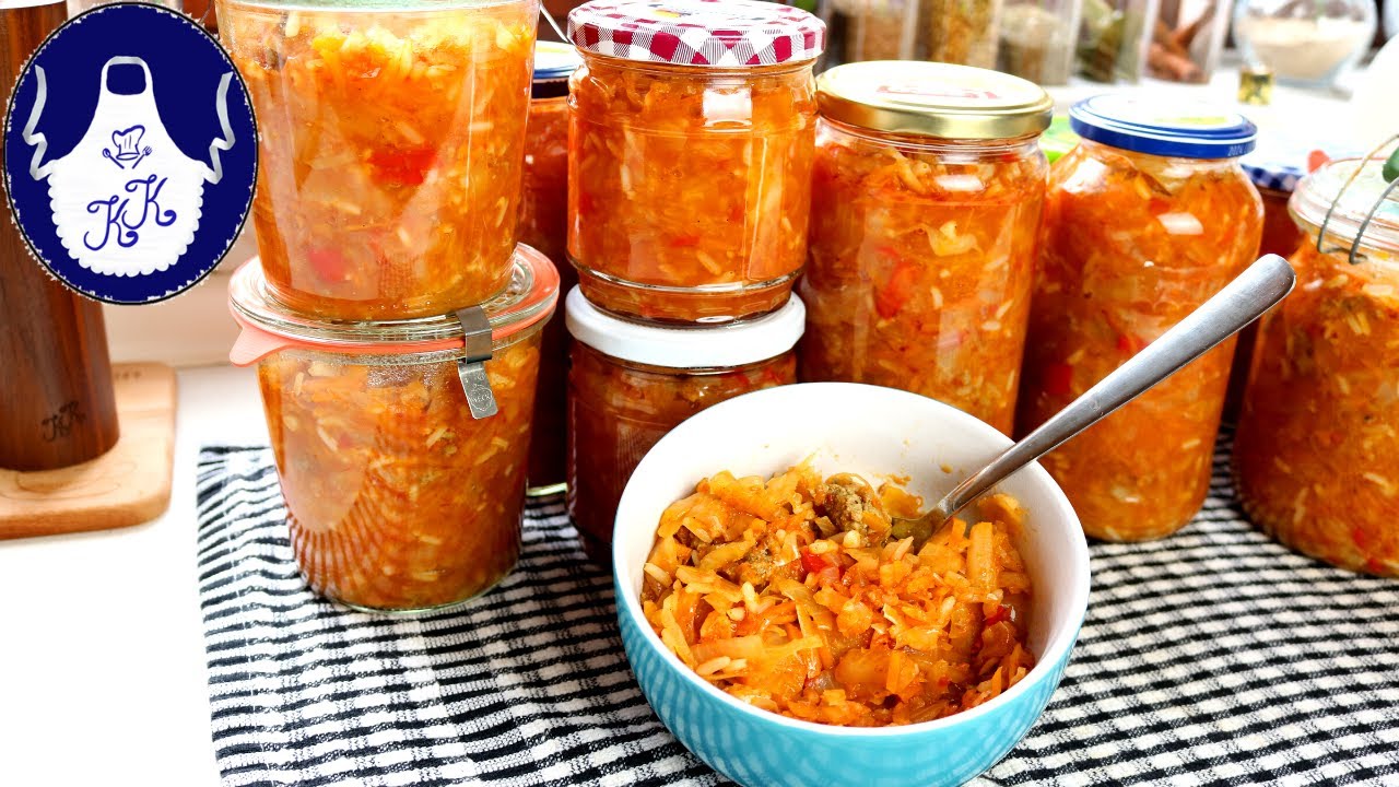 Geschmorten Kohl einkochen / 3 in 1 / das Rezept aus meiner Studentenzeit / Krisenvorrat