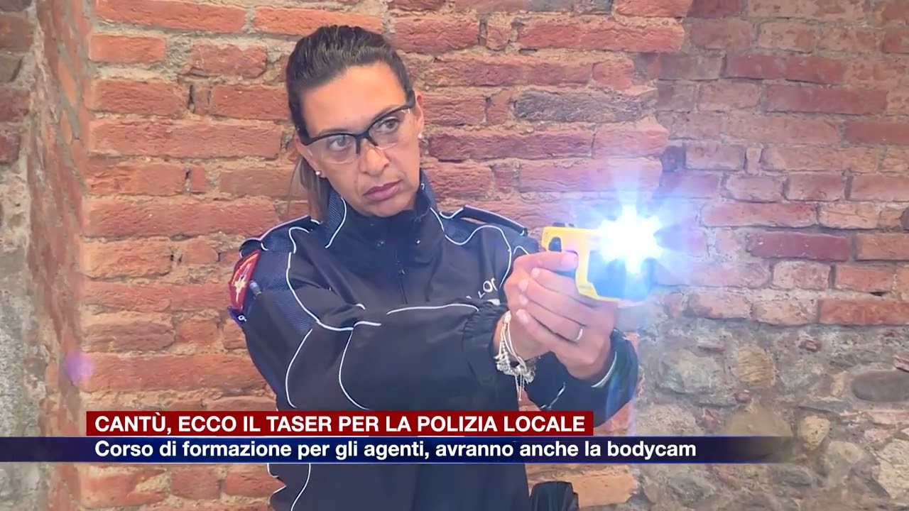 Etg - La polizia locale di Cantù sperimenta il taser, due pistole a impulsi elettrici per gli agenti
