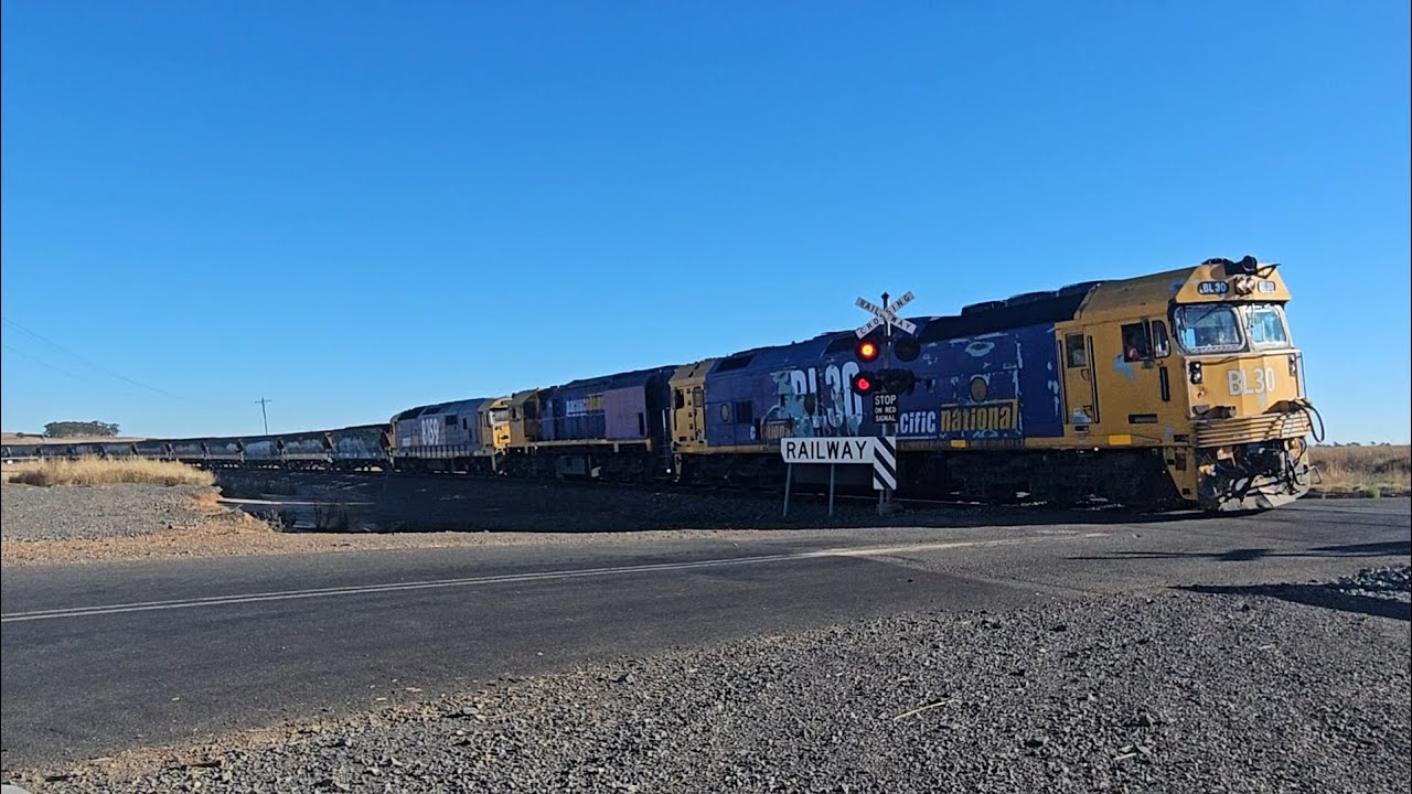 7733V/7937V PN down empty grainy (BL XR 81, 40H), Geelong to Speed, 1815/1850, 5/3/26, Ararat VIC
