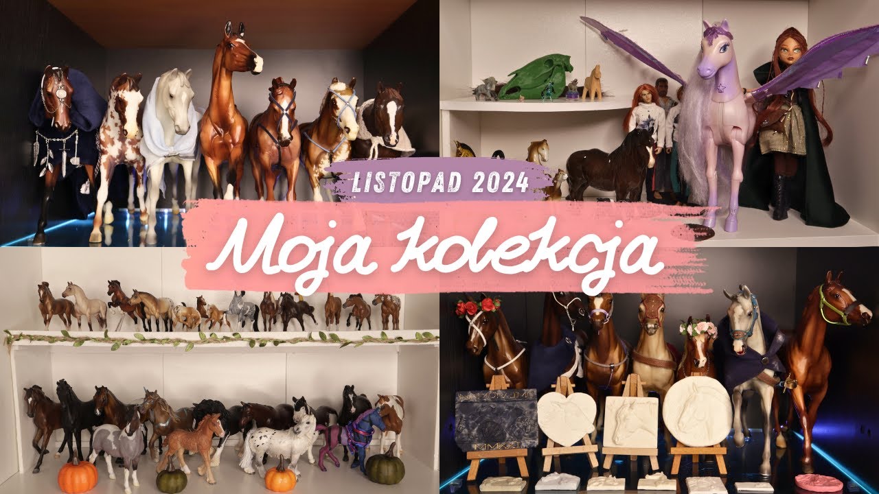 Moja kolekcja modeli koni | Listopad 2024 | Figurki Schleich, Breyer, Collecta, Artist Resin itd.