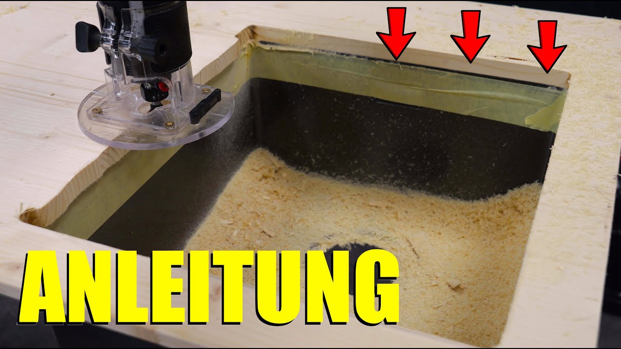 Spüle BÜNDIG in Arbeitsplatte einbauen - SO GEHTS! 😱