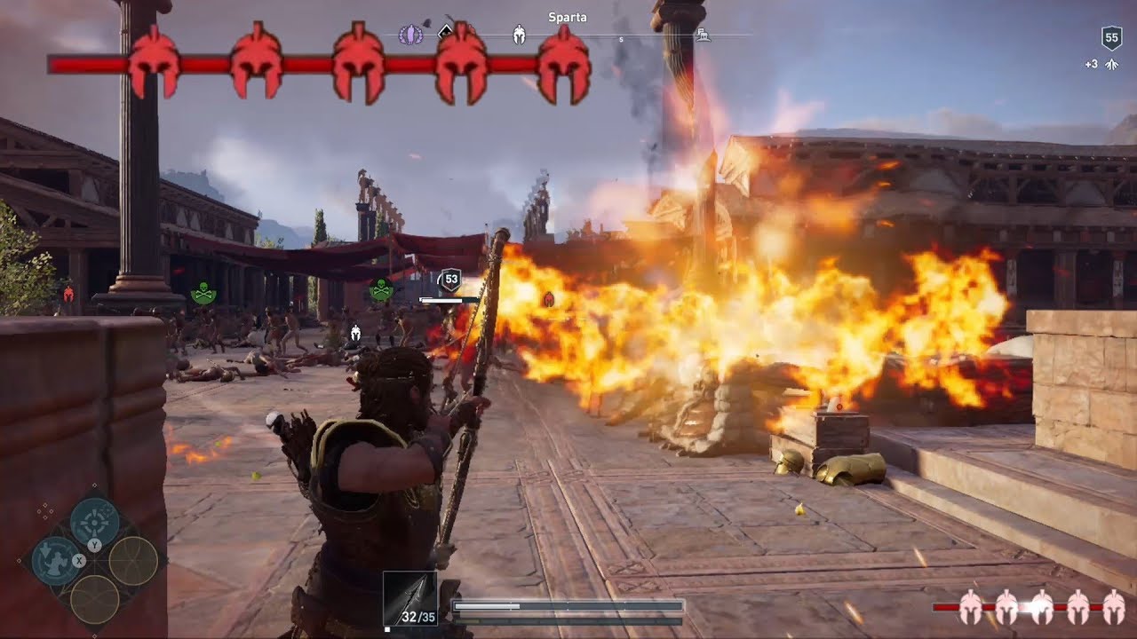 Assassin's Creed Odyssey Killing 5 Mercenaries In A Row (Wanted Level 5)