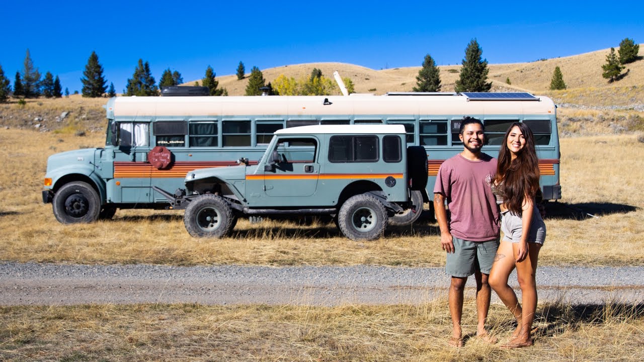 They Transformed a School Bus into The Coziest Home